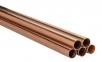 Kupferrohr 22 x 1,0 mm - halbhart, blank - DVGW-geprüft - Stange 1 m