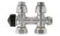 Heimeier Multilux Th-Ventil 1/2"x3/4" Dg. verni. Bad- HK mittigem Anschluss