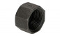 Temperguss Fitting schwarz Kappe 1"