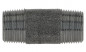 Temperguss Fitting schwarz Rohrdoppelnippel 1/2" x 50 mm
