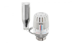 Heimeier Thermostat- Kopf K mit Fernfühler, weiß, 2 m Kapillarrohr