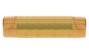 Messing Gewindefitting Rohrdoppelnippel 3/4" x 100 mm