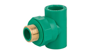 PPR Schweißfitting T-Stück 25 mm x 3/4" AG x 25 mm