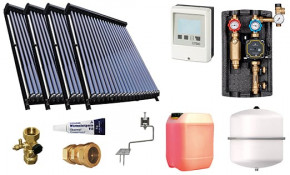 Solaranlage mit 4 x SunExtreme HD 20 Röhrenkollektoren (Heizungsunterstützung)