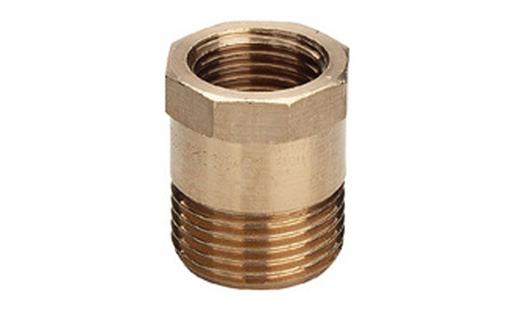 Rotguss Gewindefitting Reduziertstück rund (I/A) 1/2" x 3/8"