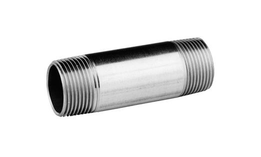 Edelstahl Rohrdoppelnippel V4A Gewindefitting 1 1/4" x 100 mm