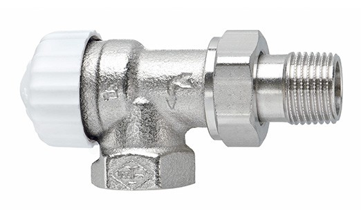 Heimeier Thermostatventil 1/2" Eck / Axial V-exakt II für umgekehrte Flussrichtung