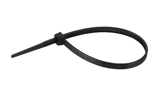 Kabelbinder 2,5 x 120 mm aus Polyamid 6.6 - schwarz, UV-beständig - (100 Stück)