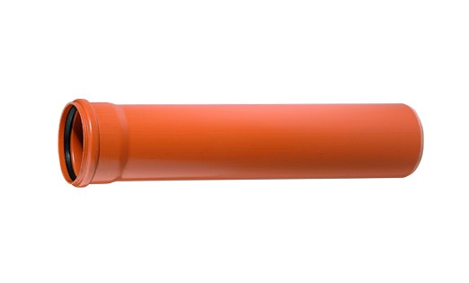 KG Rohr mit Steckmuffe und Gummidichtring DN 125 x 500 mm