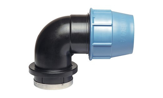 Unidelta PE-Klemmverbinder Übergangswinkel 90° IG 20 mm x DN 15 (1/2")