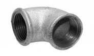 Temperguss Fitting verzinkt Winkel 90° (i/i) 1/2" - Nr. 90 - Bild 2
