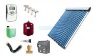 Solaranlage Warmwasser mit HLK30 Hochleistungs Vakuum Röhrenkollektor EtaSunPro