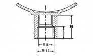 Fischer Rohrschelle FRS 1" (32-37 mm), verzinkt - Bild 2