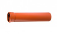 KG Rohr mit Steckmuffe und Gummidichtring DN 250 x 1000 mm