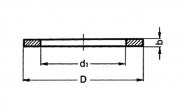 EPDM Flachdichtring 90 mm für PVC-U - Bild 2