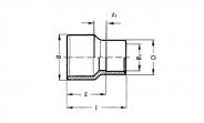 PVC-U Klebefitting Reduktion lang 50 mm (ø 40 mm) - Bild 2