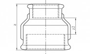 Temperguss Fitting schwarz Reduktionsmuffe (i/i) 1" x 3/4" - Nr. 240 - Bild 7
