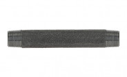 Temperguss Fitting schwarz Rohrdoppelnippel 3/4" x 140 mm