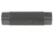 Temperguss Fitting schwarz Rohrdoppelnippel 1 1/2" x 160 mm