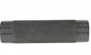 Temperguss Fitting schwarz Rohrdoppelnippel 1 1/2" x 180 mm
