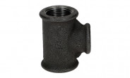 Temperguss Fitting schwarz T-Stück reduziert (i/i/i) 3/4" x 1/2" - Nr. 130 - Bild 4