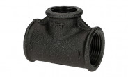Temperguss Fitting schwarz T-Stück reduziert (i/i/i) 1" x 3/4" - Nr. 130 - Bild 2