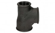 Temperguss Fitting schwarz T-Stück reduziert (i/i/i) 1 1/4" x 1 1/4" x 1" - Nr. 130 - Bild 4