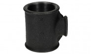 Temperguss Fitting schwarz T-Stück reduziert (i/i/i) 2" x 1" - Nr. 130 - Bild 4