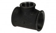 Temperguss Fitting schwarz T-Stück reduziert (i/i/i) 2" x 1 1/4" - Nr. 130 - Bild 2
