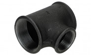Temperguss Fitting schwarz T-Stück reduziert (i/i/i) 2" x 1 1/4" - Nr. 130 - Bild 3