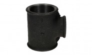 Temperguss Fitting schwarz T-Stück reduziert (i/i/i) 2" x 1 1/4" - Nr. 130 - Bild 4