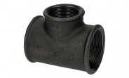 Temperguss Fitting schwarz T-Stück reduziert (i/i/i) 2" x 1 1/2" - Nr. 130 - Bild 2