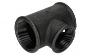 Temperguss Fitting schwarz T-Stück reduziert (i/i/i) 2" x 1 1/2" - Nr. 130 - Bild 3