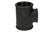 Temperguss Fitting schwarz T-Stück reduziert (i/i/i) 2" x 1 1/2" - Nr. 130 - Bild 4